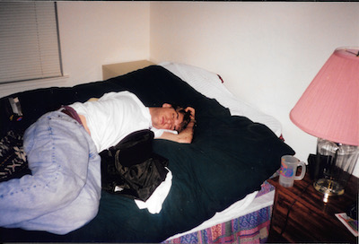 Bones hosting his first post-college Christmas party circa 97