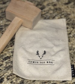 Lewis Ice Bag and mallet