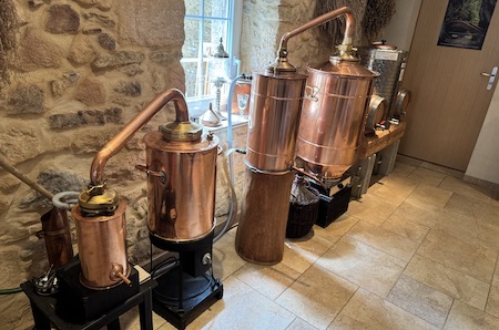 Old distilling equipment